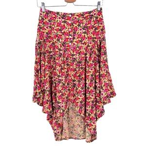 Rare! Free People Handkerchief Floral Skirt